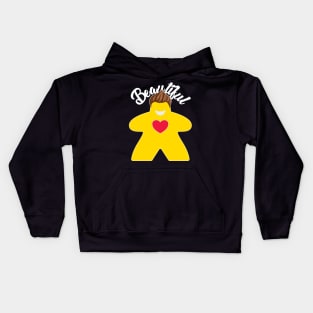 Beautiful Meeple Yellow Kids Hoodie